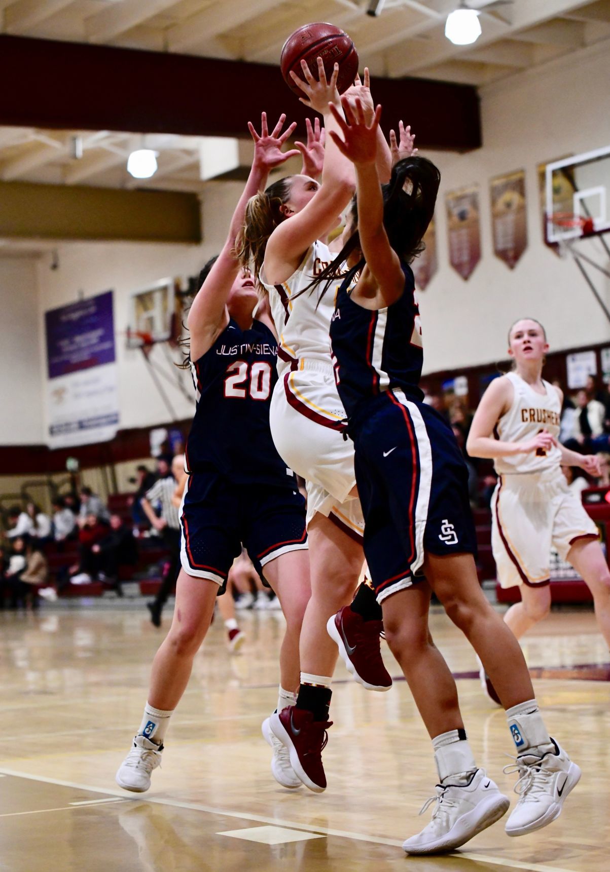 Justin-Siena at Vintage girls basketball in VVAL Tournament